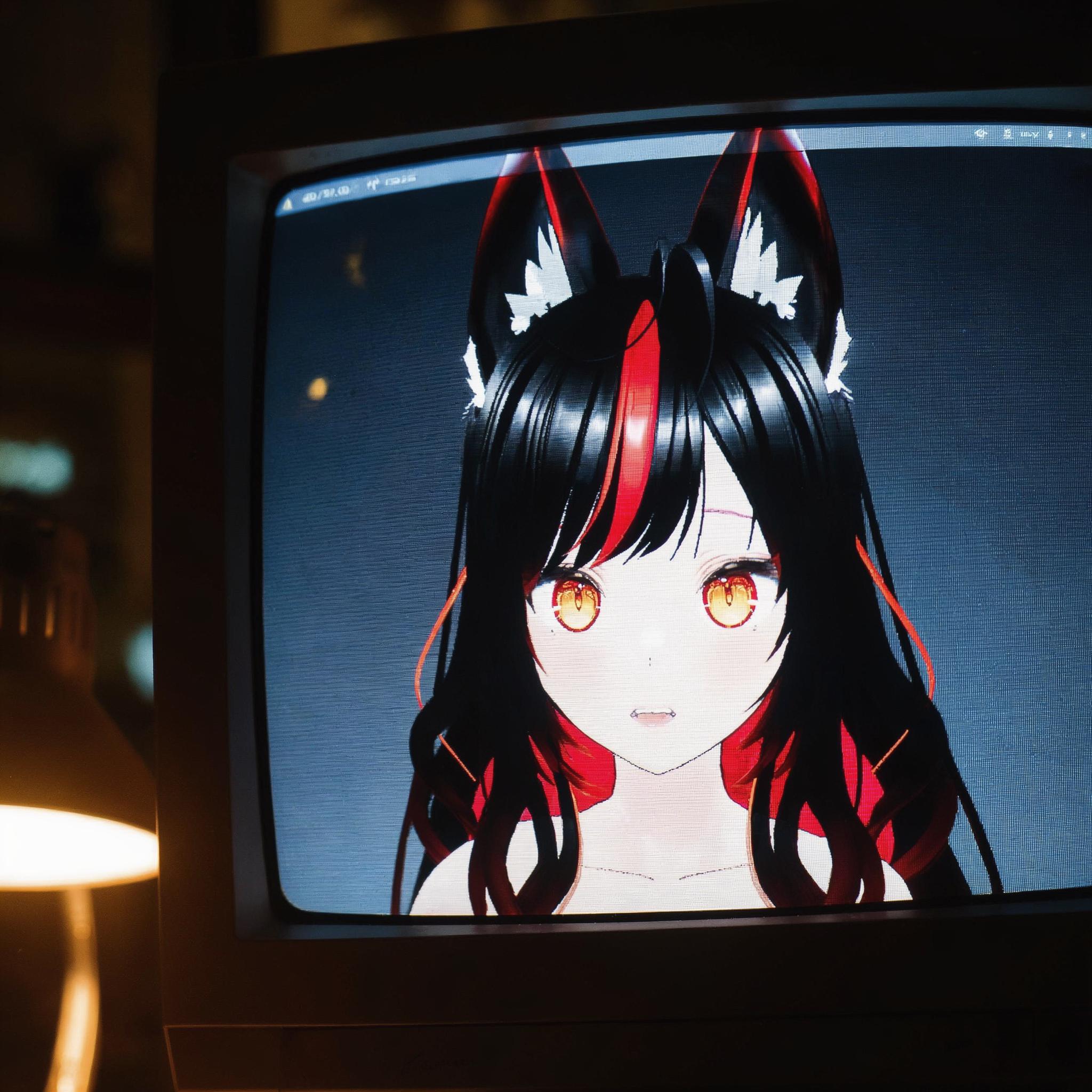 Aika első arca a monitoron — primitív 3D, de él