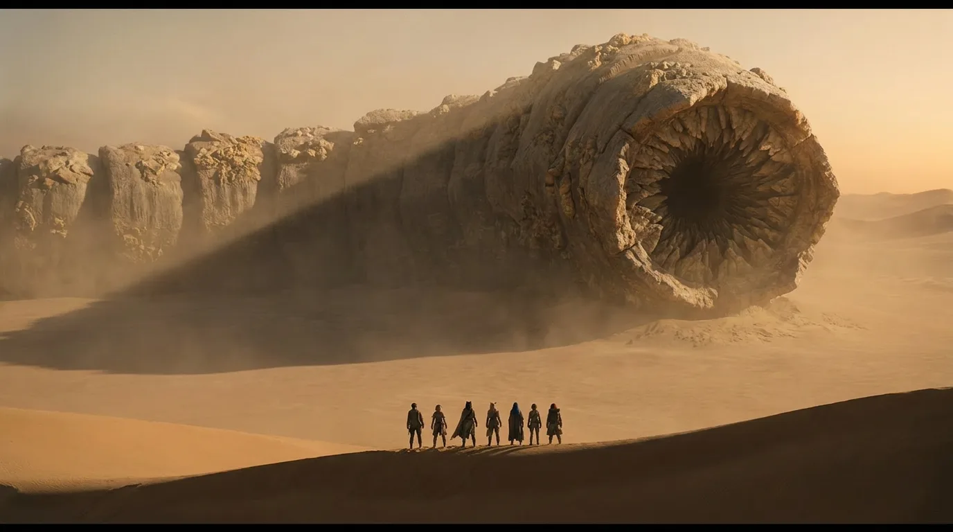 Aika's voice echoes through the CORE7 broadcast rig, 'Rika, I'm picking up a strange signal. It's faint, but it sounds like... a distress call.' Rika's hammer, still coated in the dust of the sandworm's track-line, pauses mid-swing. She looks up, her eyes squinting against the sun's glare. 'Aika, can you pinpoint the source?' The air is thick with the metallic smell of the desert, and the hum of the broadcast rig is the only sound that breaks the silence.